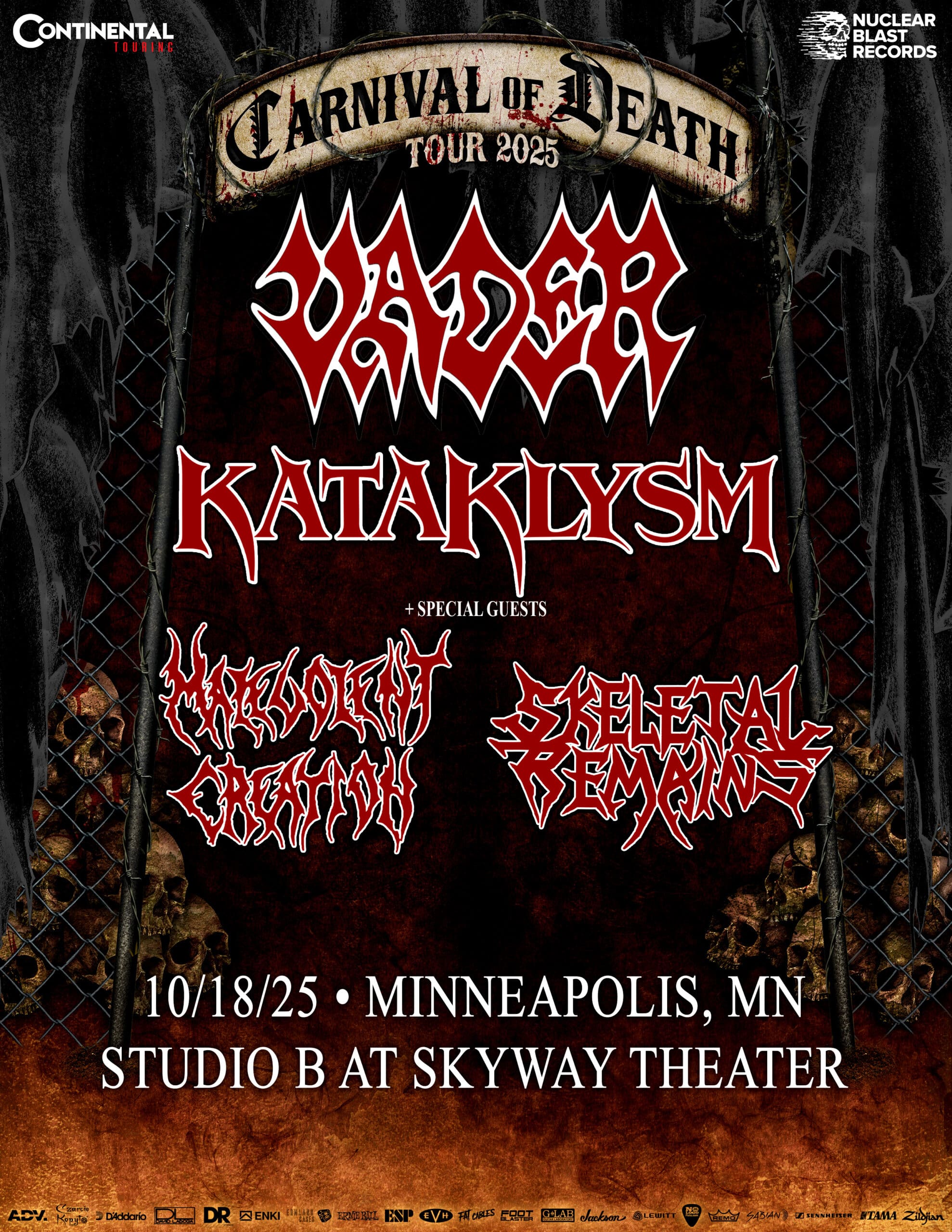 Vader & Kataklysm Flyer