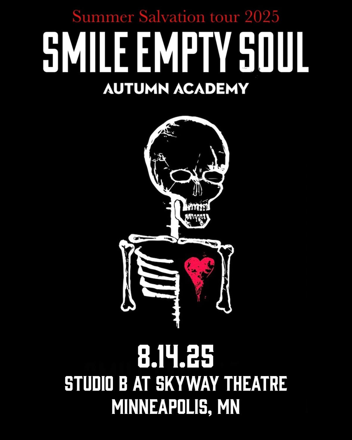 Smile Empty Soul Flyer