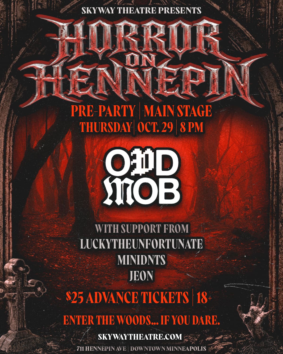 HORROR ON HENNEPIN NIGHT 1 Flyer
