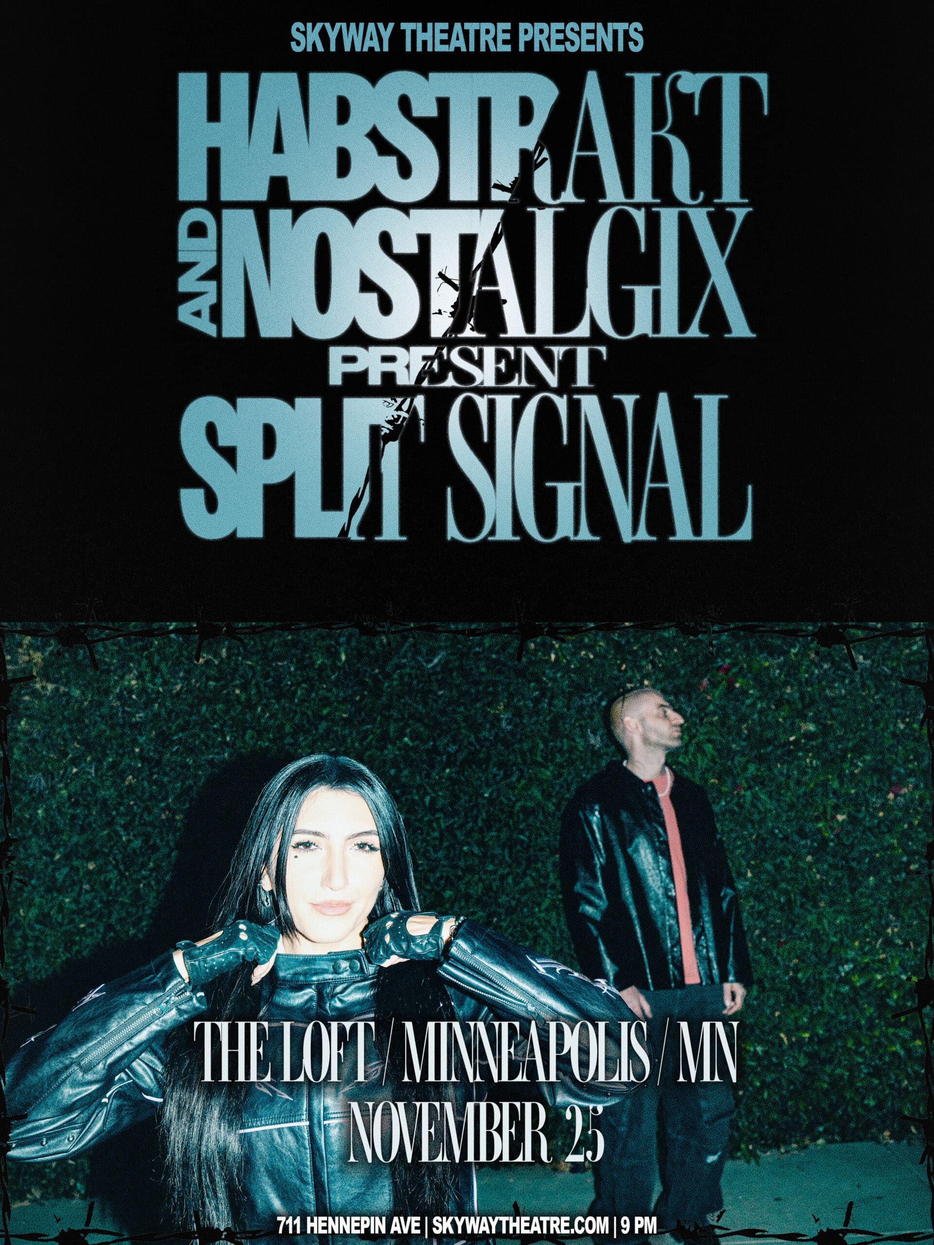 Habstrakt and Nostalgix’s Split Signal Tour Flyer