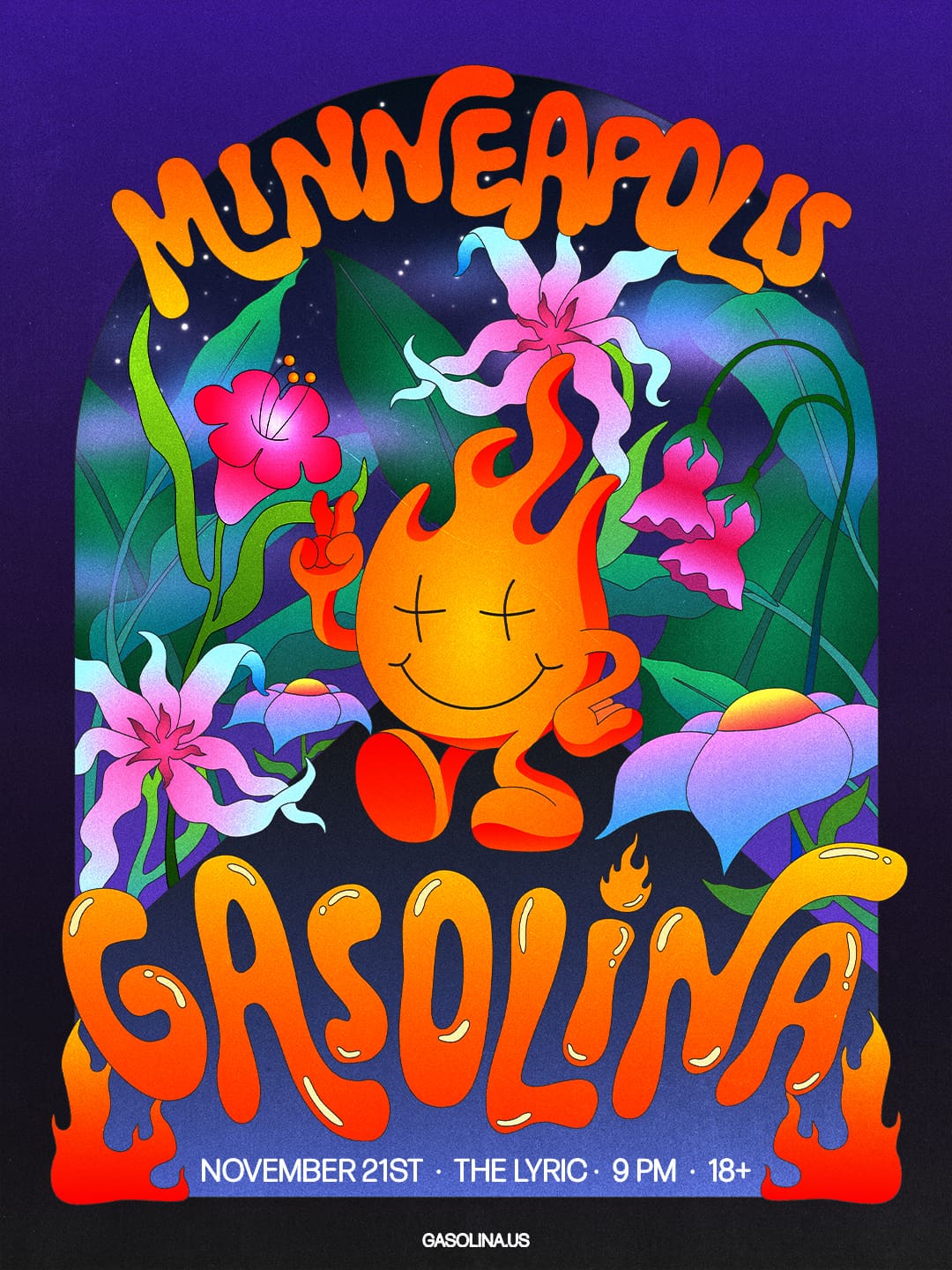 Gasolina Party Flyer